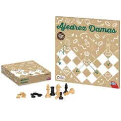 AJEDREZ+DAMAS 40CM C/ACCES -FALOMIR-