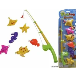 CAÑA PESCAR CON 6 PECES EN BLISTER