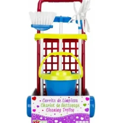 CARRITO LIMPIEZA CUBO+ESCOBA+FREGONA SUR