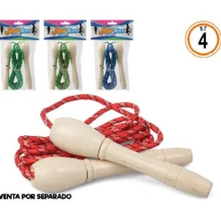 CUERDA SALTAR MANGOS MANDERA 4 SURT