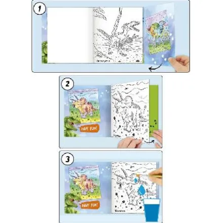 DINO WORLD LIBRO DE ACUARELAS