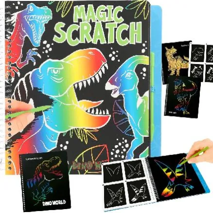 DINO WORLD MAGIC SCRATCH BOOK COOL DINO