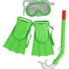 GAFAS+TUBO+ALETA BUCEO INFANTIL POLICARB