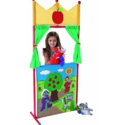 MARIONETAS 4PCS CAPERUCITA CON TEATRO