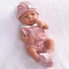 MUÑECO BEBE CON PELELE ROSA 40CM
