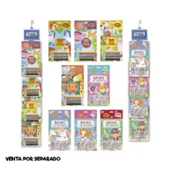 PEGATINAS COLOREAR Y GEMAS 8 TIT SURT