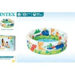 PISCINA 61CM 3AROS DIBUJOS TRANSPARENTE