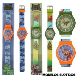 RELOJ PULSERA SILICONA DINO WORLD