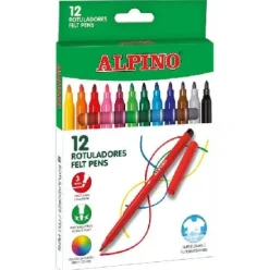 ROTULADORES ALPINO 12COLORES
