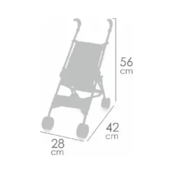 SILLA MUÑECA PLEGABLE COCO HASTA 48CM