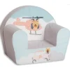 SILLON HELICOPTERO CIERVO GRIS