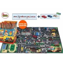 TAPIZ CIRCULACION 28PCS+3COCHES 103X63CM