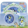 VAJILLA BLUEY PLATO+VASO+CUENCO+CUBIERTO
