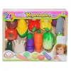 VEGETALES 21 PCS CON CUCHILLO EN CAJA