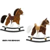 CABALLO BALANCIN PELUCHE 60X56X20CM SURT