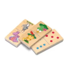 DOMINO ANIMALES FIGURAS GRANDES MADERA