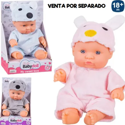 MUÑECO BEBE 21CM DISFRAZ 3 SURT